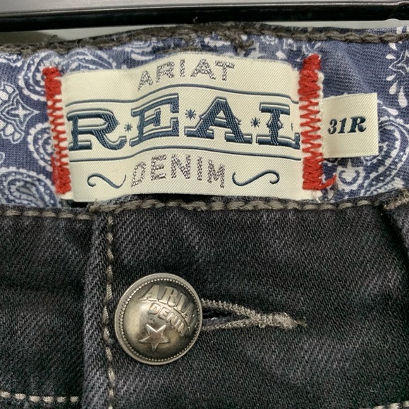 Ariat REAL denim black bootcut Jeans - Picture 3 of 8